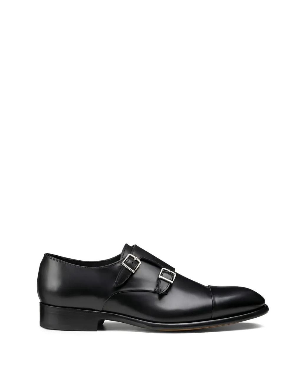 Doucal's Black Chaussures À Boucles for men