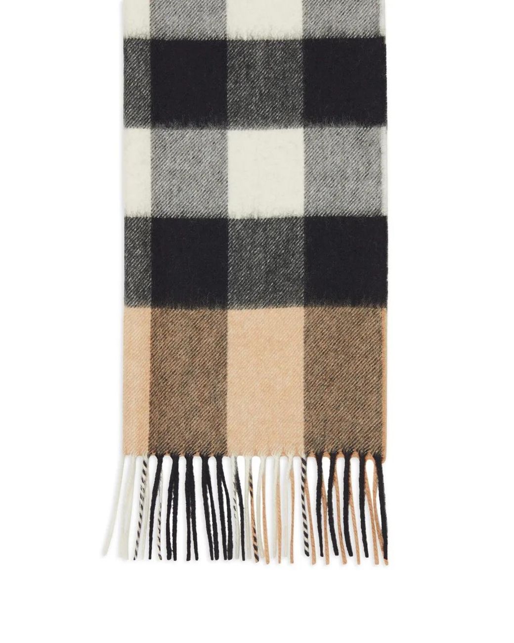 Burberry Brown Vintage Check Cashmere Scarf