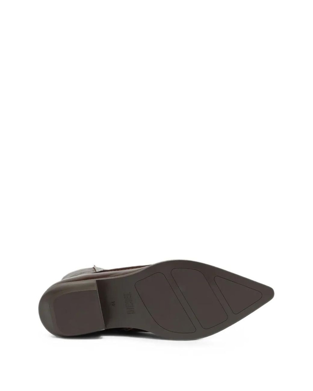 DIESEL Brown D-Frido-30-Tr Pointed-Toe Boots for men