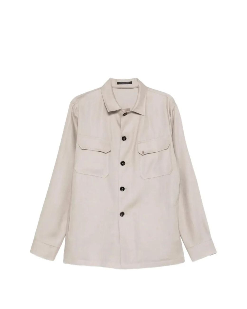 Tagliatore White Tempest Classic Collar Button Jacket for men