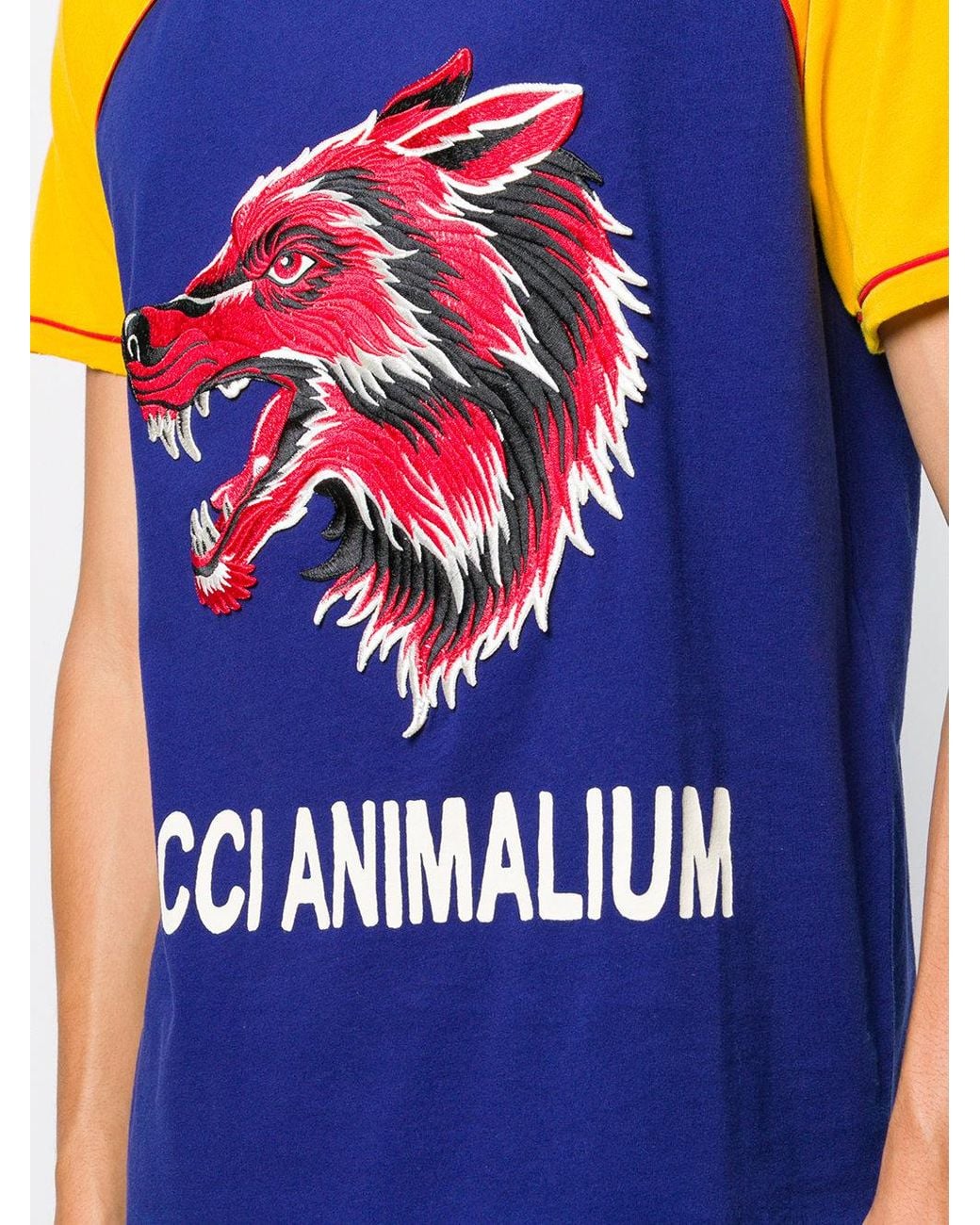 Gucci Cotton Animalium T-shirt in Blue 