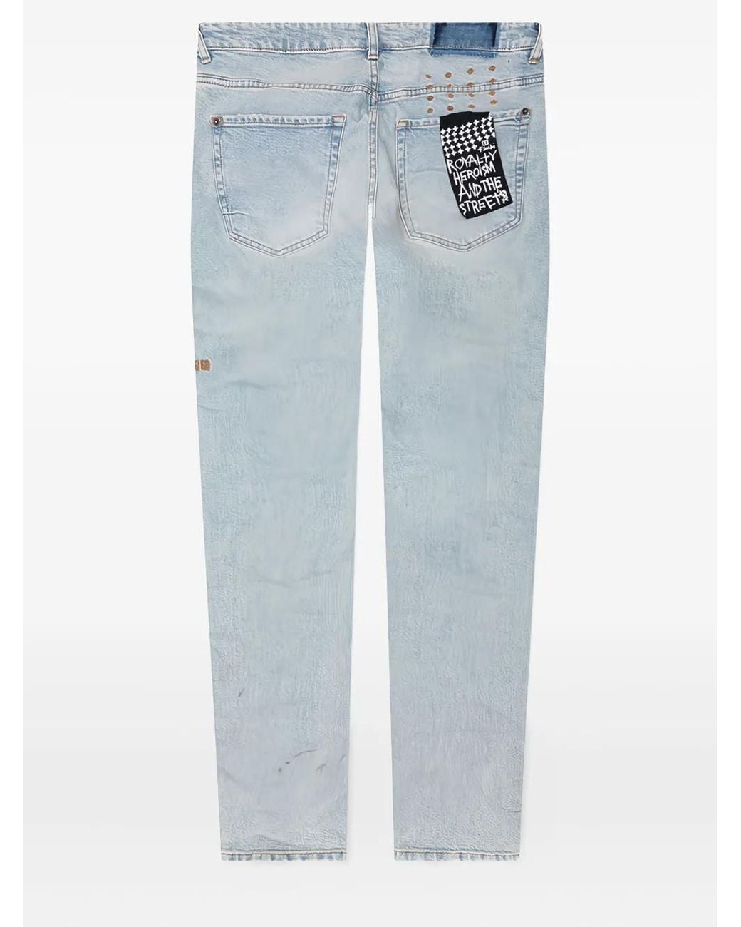 Ksubi Logo-Print Jeans in Blue for Men | Lyst