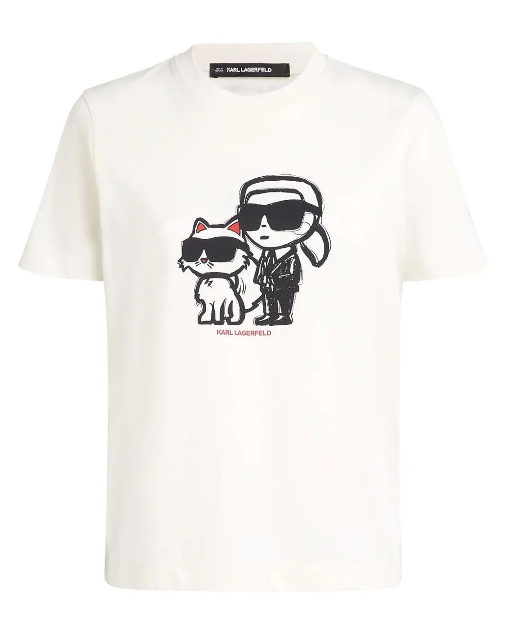 Karl Lagerfeld White T-Shirts And Polos