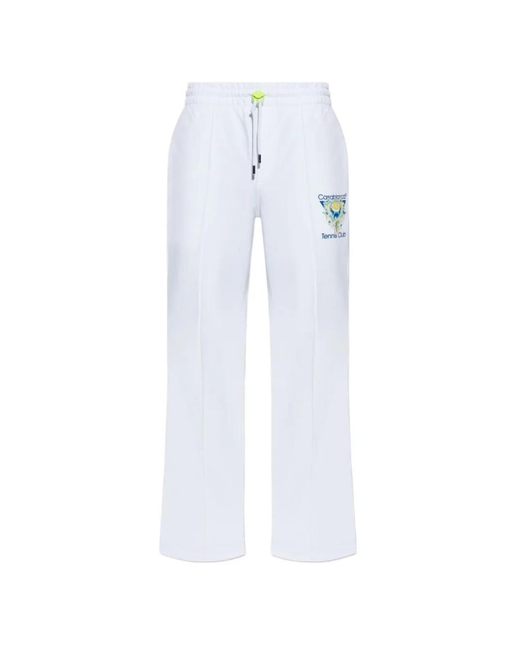 Casablanca White Tennis Club Icon Pintuck Joggers for men