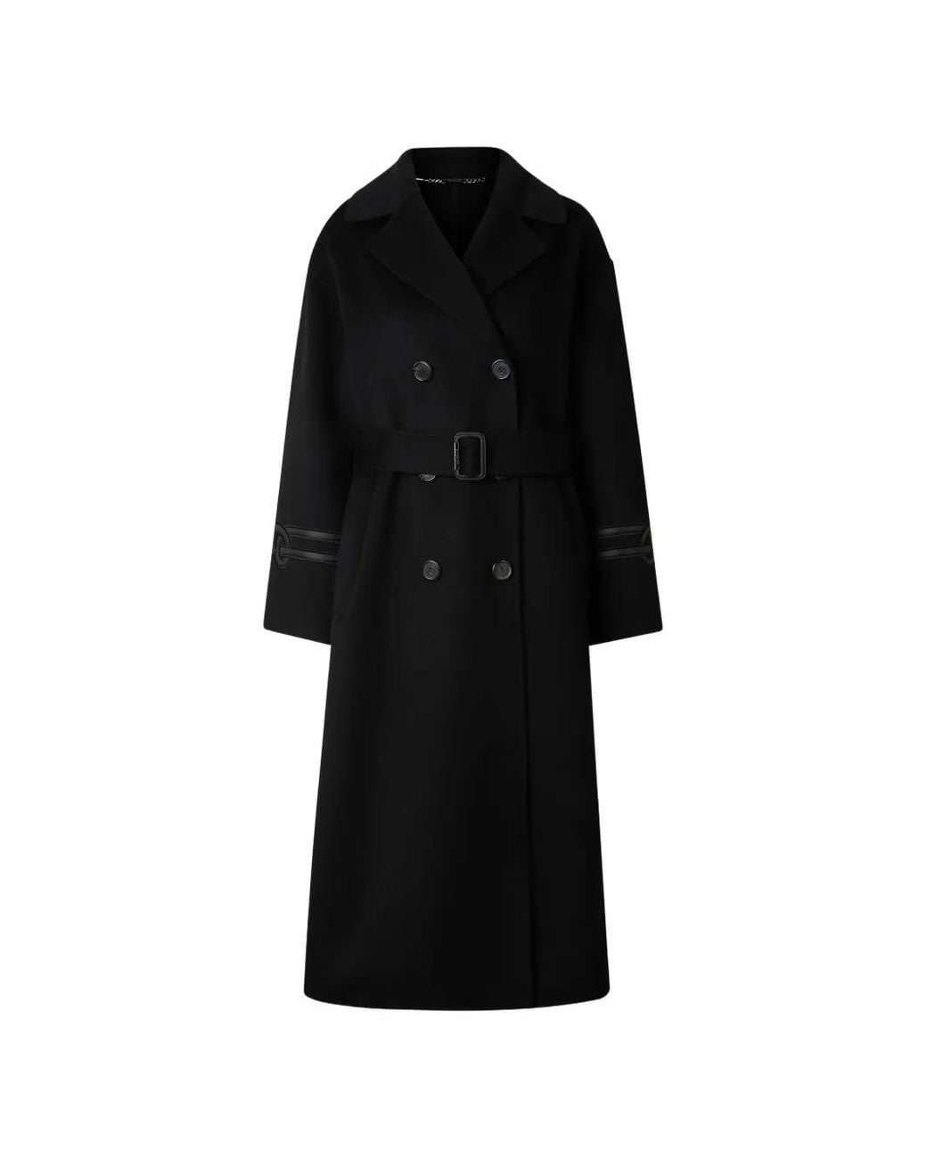 Bogner Black Terese Double-Breasted Coat