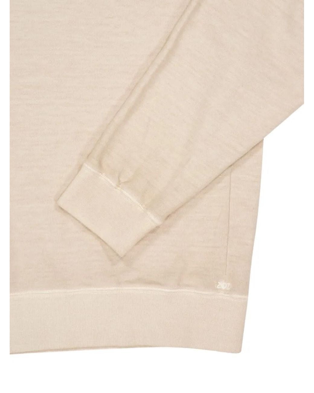 120% Lino White Safari Long-Sleeve Sweater for men