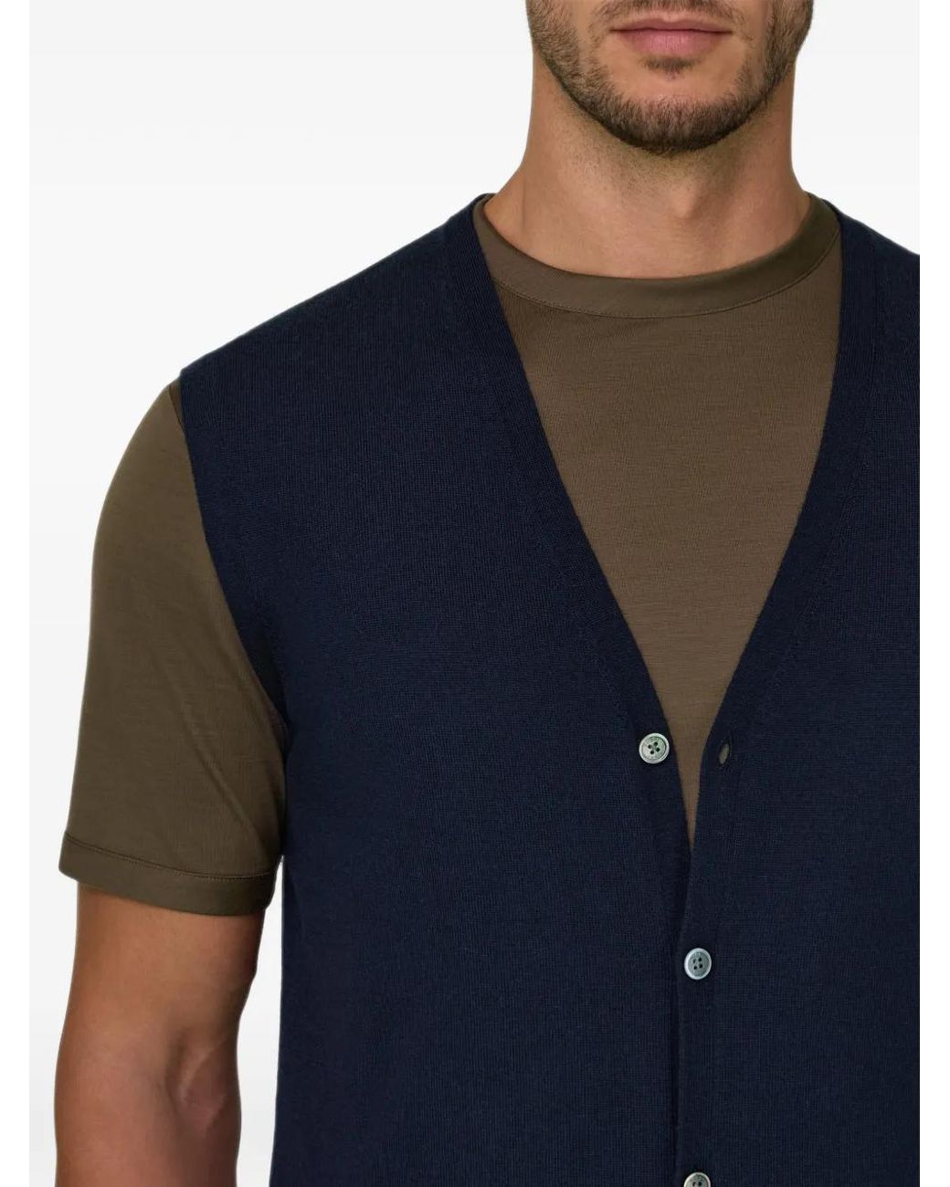 Boggi Blue Waistcoat for men