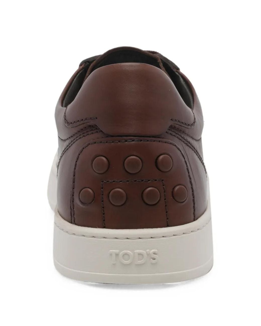 Tod's Low-Top-Sneakers Aus Glattkalbsleder Mit Gommini An Der Ferse in Brown für Herren