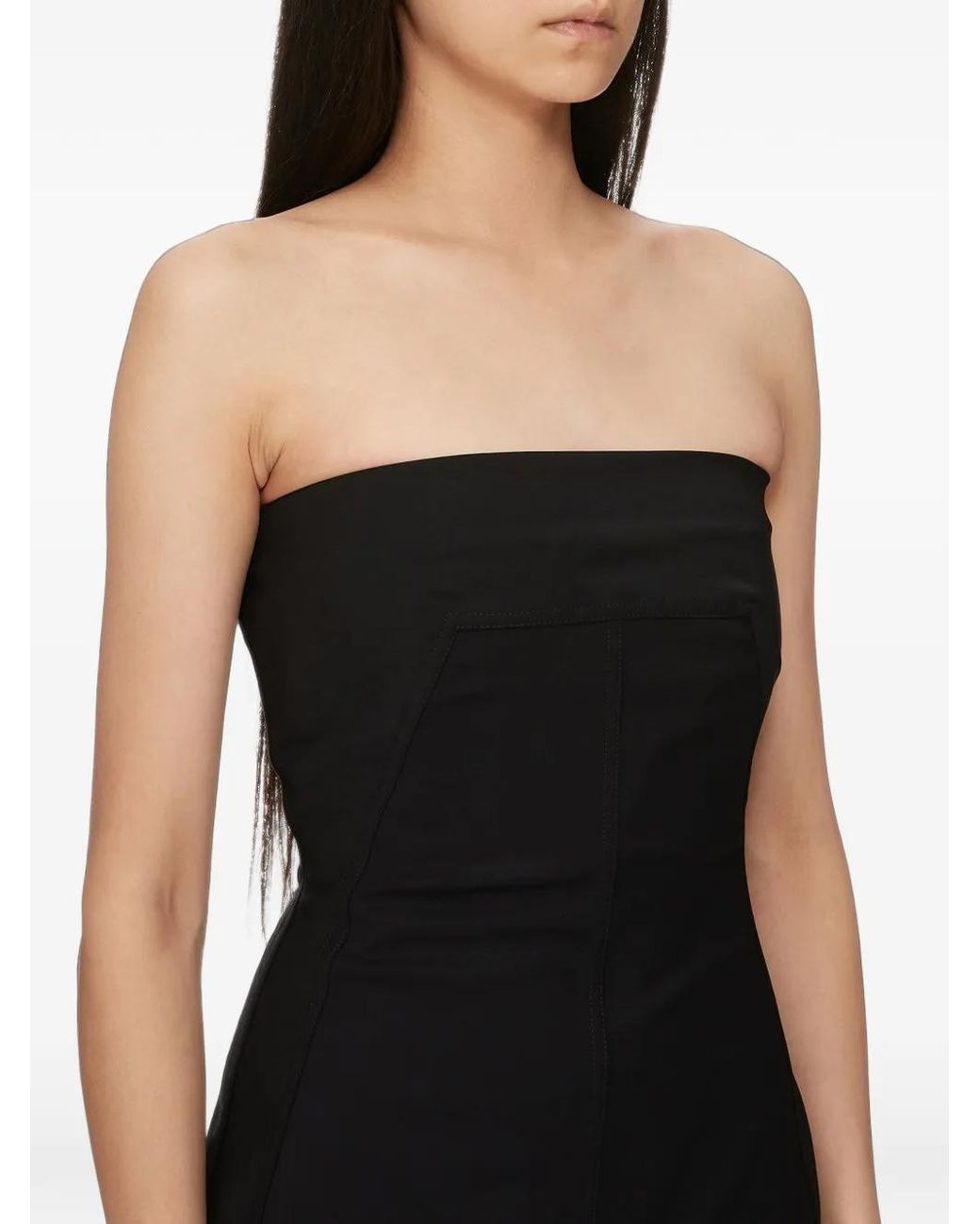 Rick Owens Black Wool Sleeveless Dress