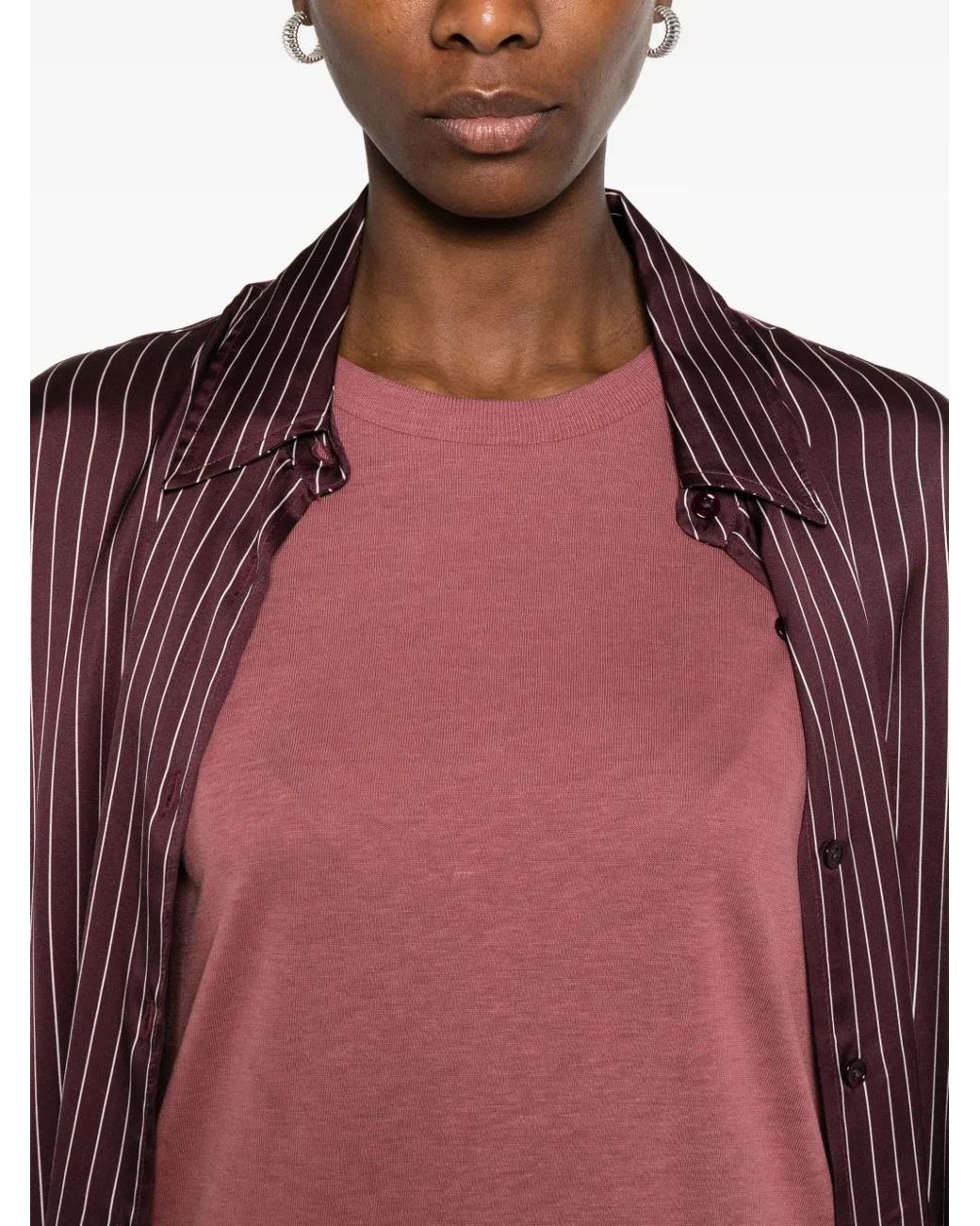 Herno Pink Lyocell Cotton Polyester T-Shirt