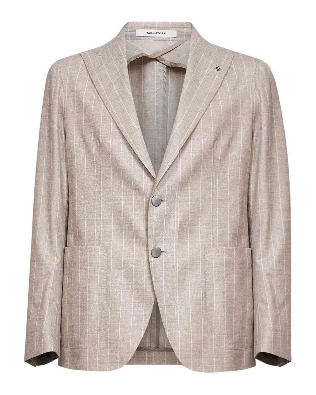 Tagliatore Natural Pinstripes Blazer for men