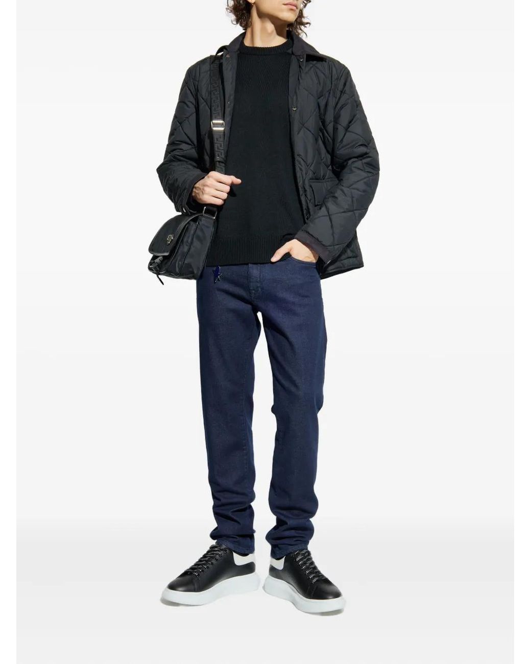 Paul & Shark Gray Diamond-Quilted Jacket for men