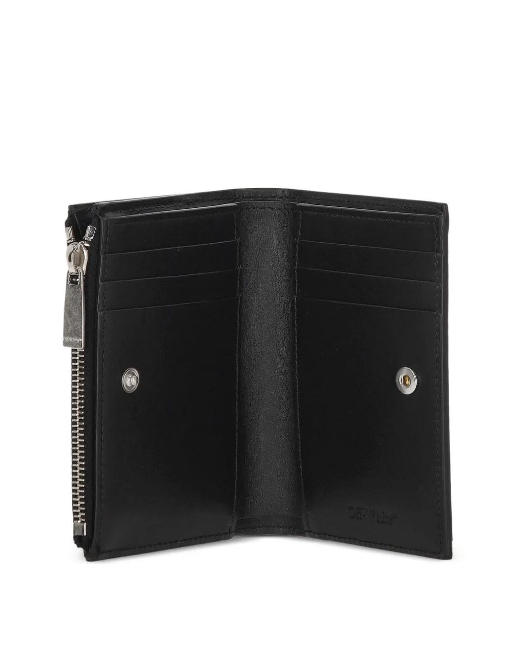 Off-White c/o Virgil Abloh Black Diag-Stripe-Print Wallet