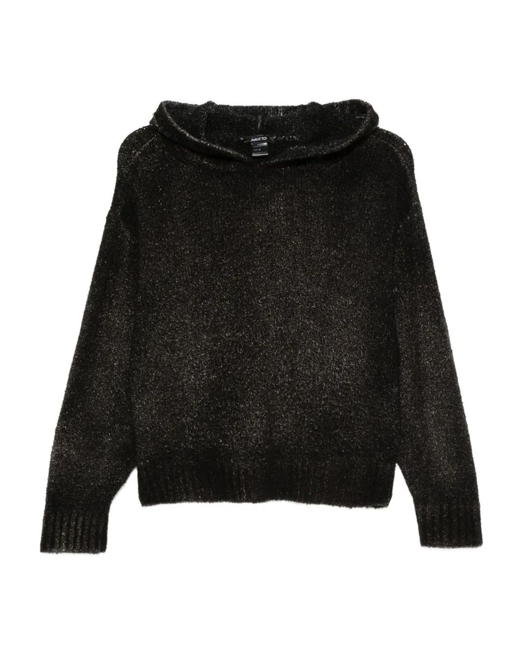 Avant Toi Black Hooded Sweater