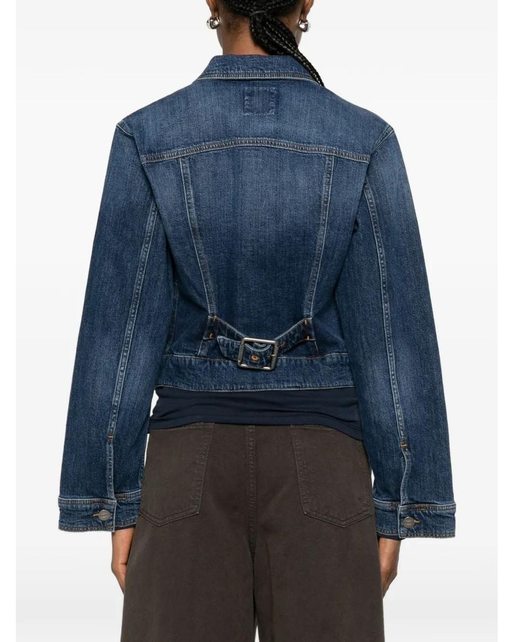 Pinko Blue Ganimede Flap-Pocket Jacket
