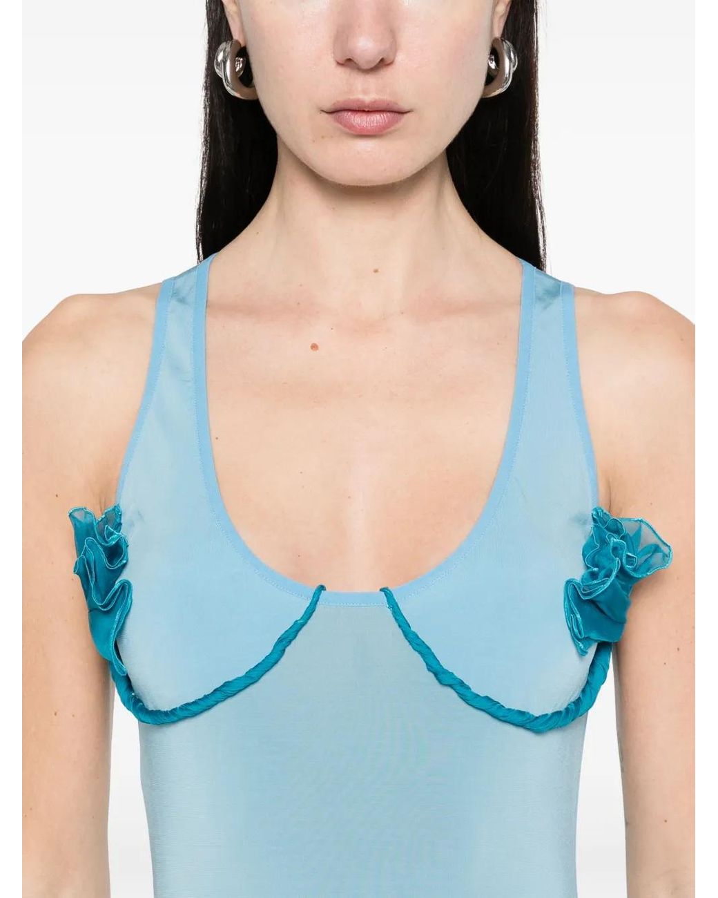Nensi Dojaka Blue Cosimina Midi Dress