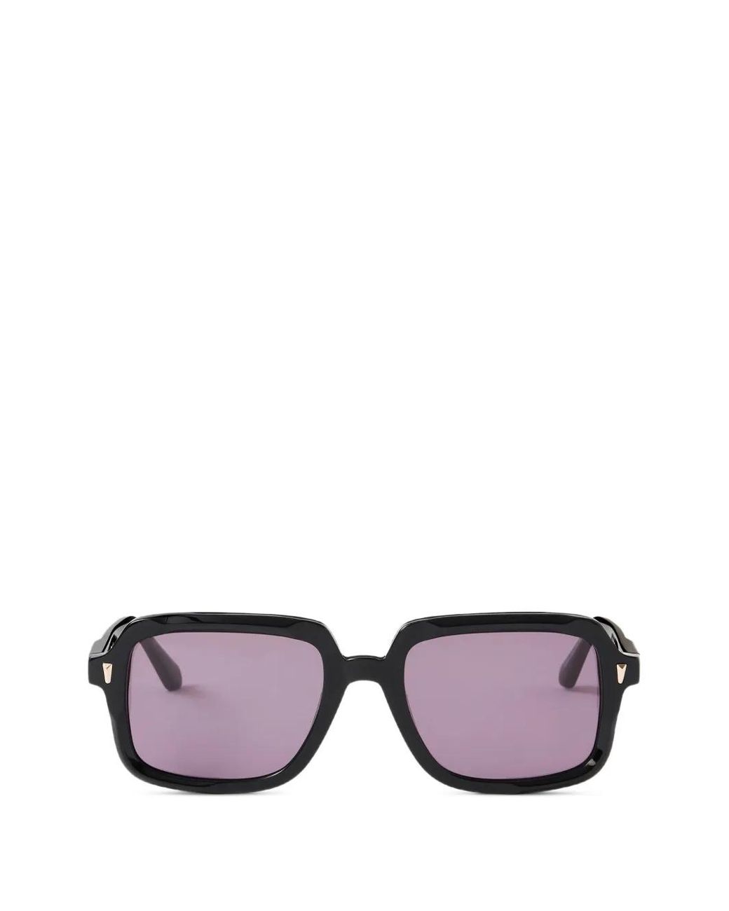 Sandro Black Logo-Plaque Rectangle-Frame Sunglasses