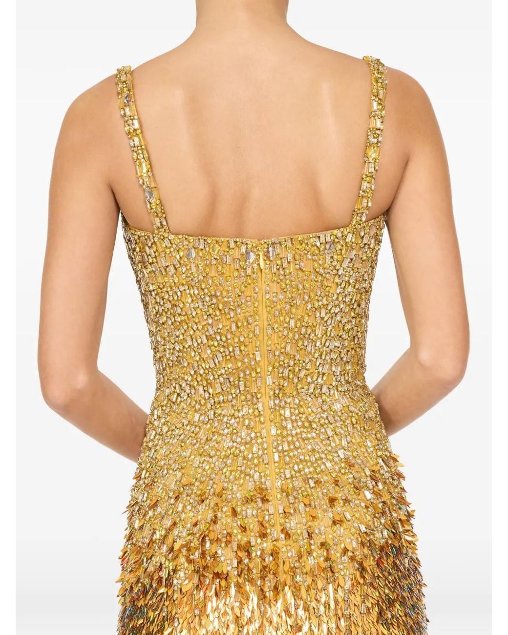 Jenny Packham Metallic Nima Dress