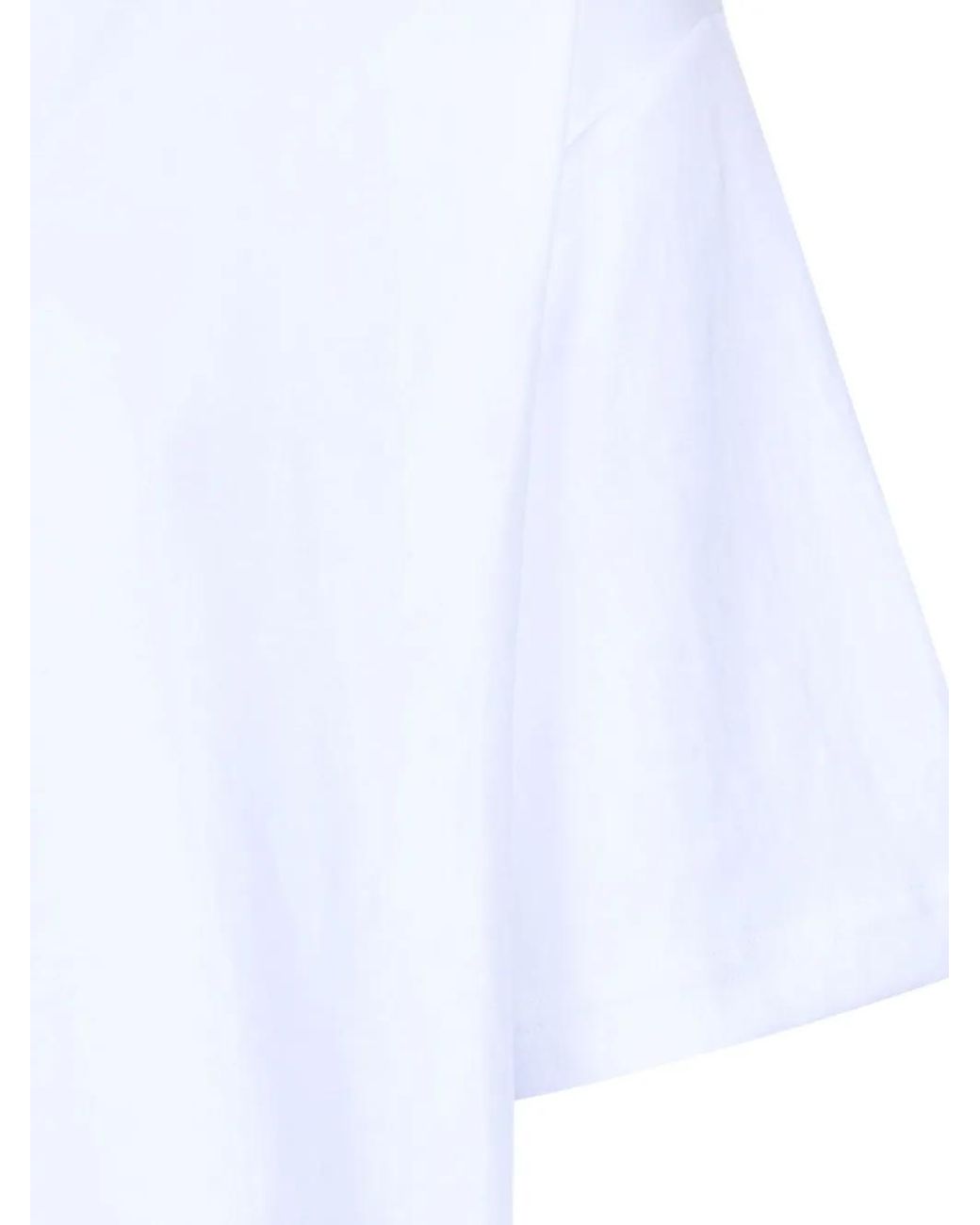 SELECTED White Jersey T-Shirt for men