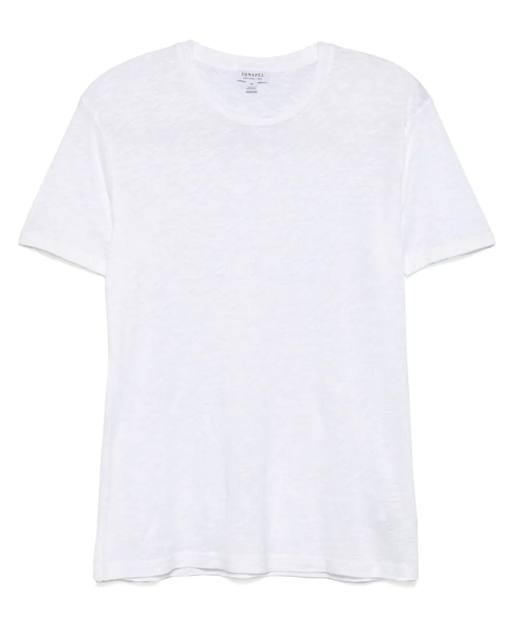 Sunspel White Slub T-Shirt for men