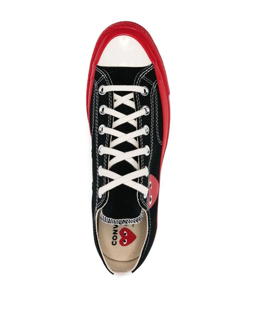 COMME DES GARÇONS PLAY Black Converse Red Sole Chuck 70 Low Sneakers