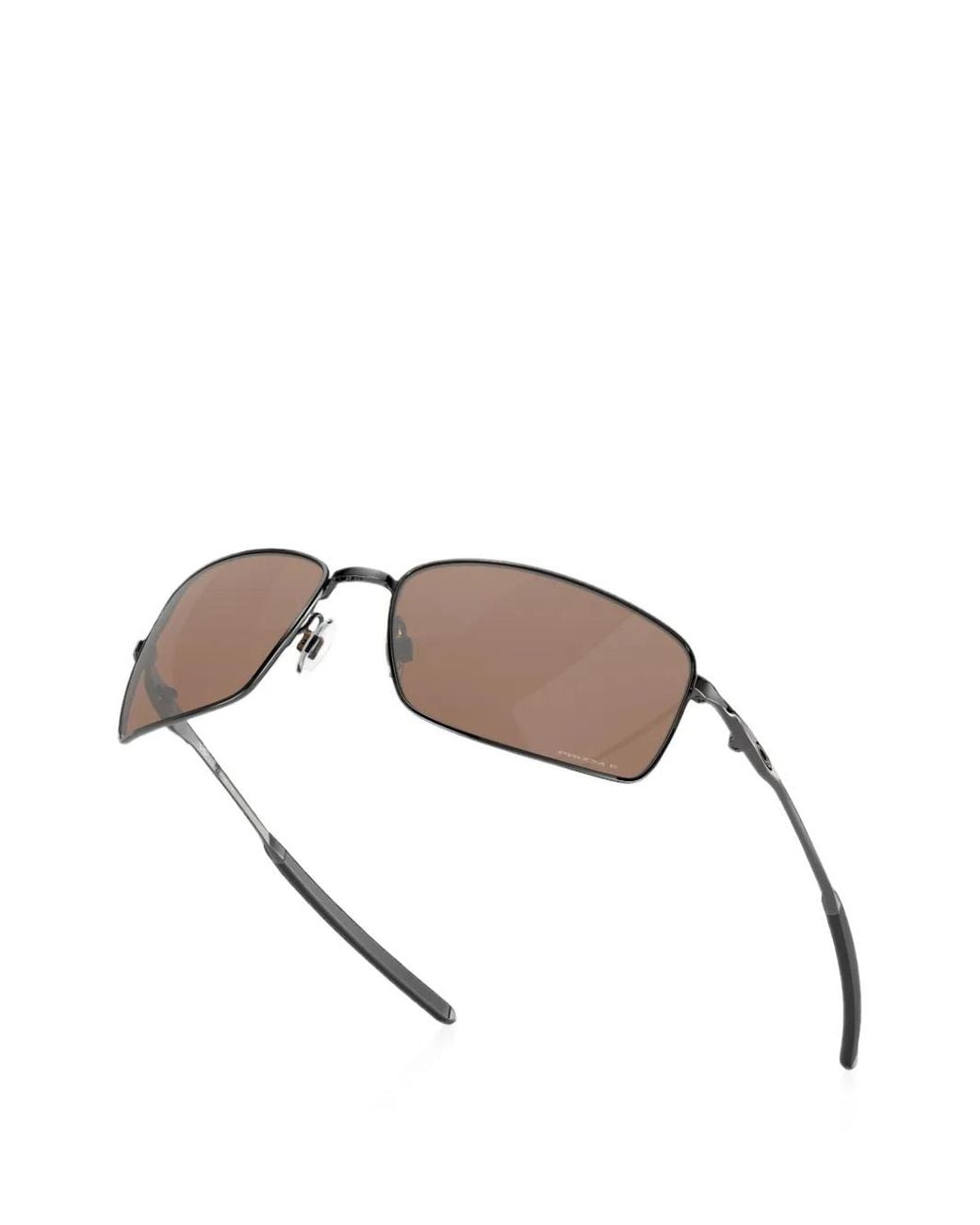 Oakley Gray Square Wire Rectangle-Frame Sunglasses for men