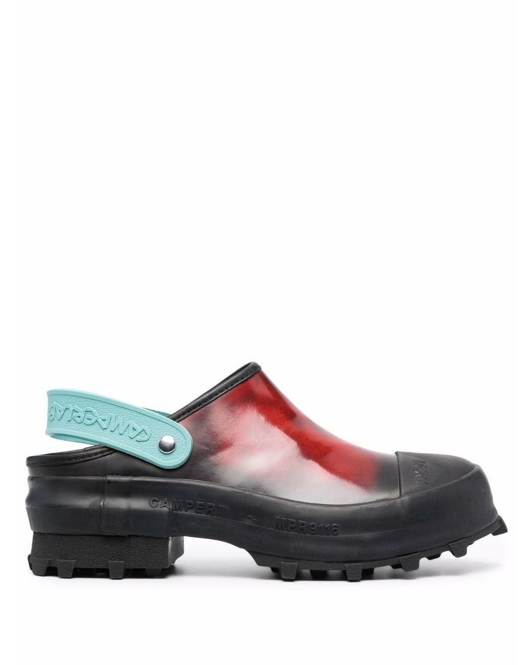 CAMPERLAB Traktori Leather Clogs in Red Lyst