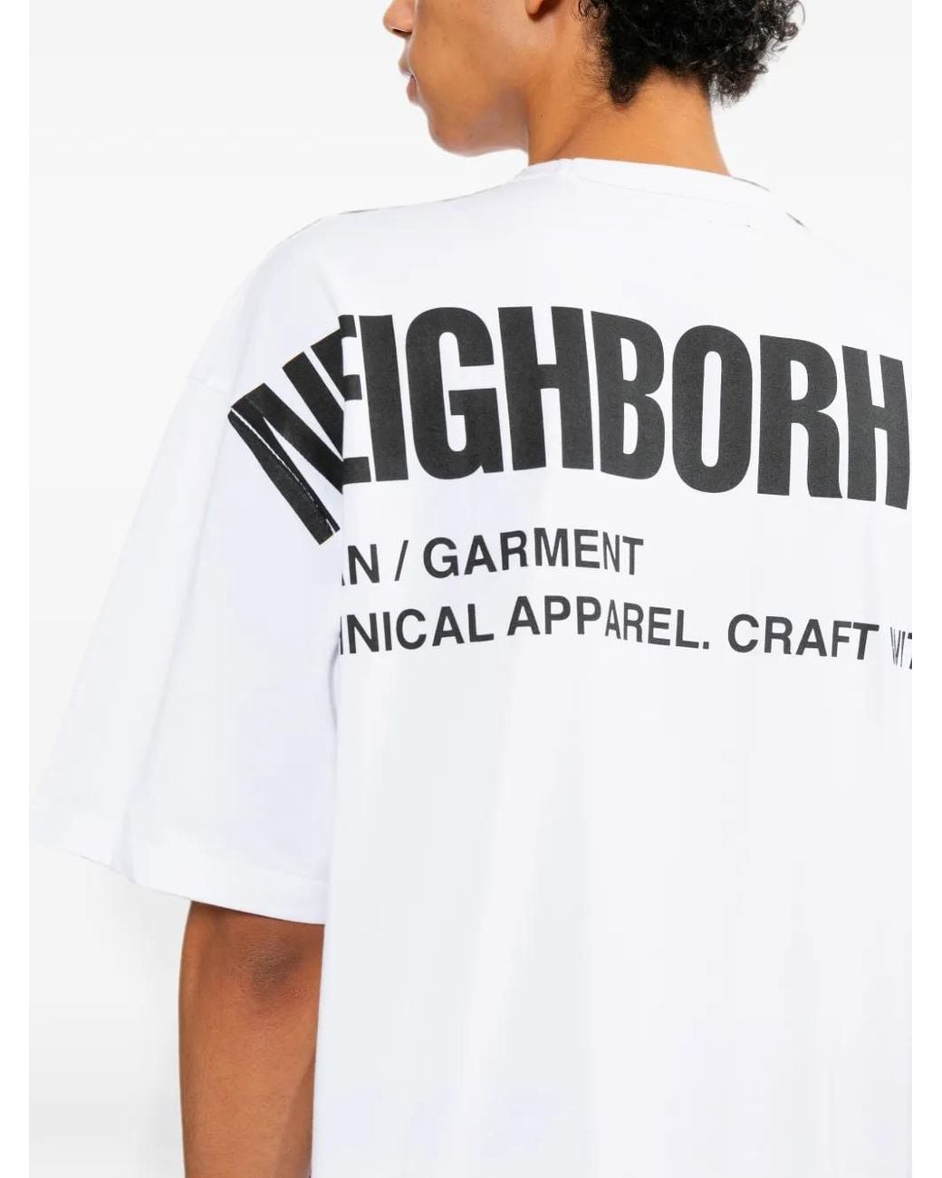 Neighborhood White Crew-Neck T-Shirt for men