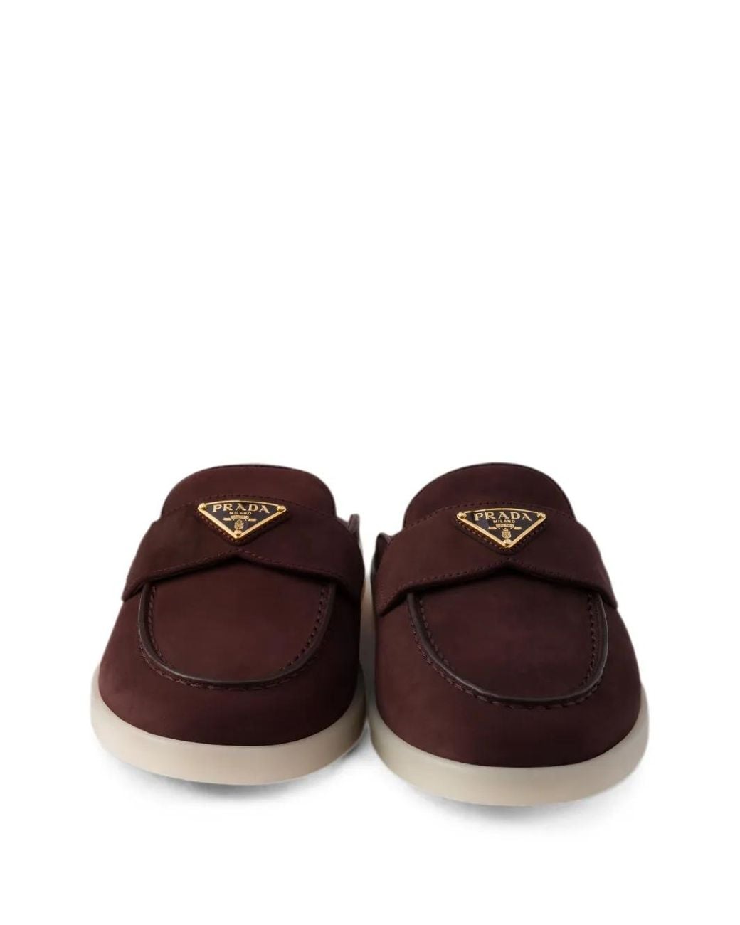 Prada Brown Nubuck Mules