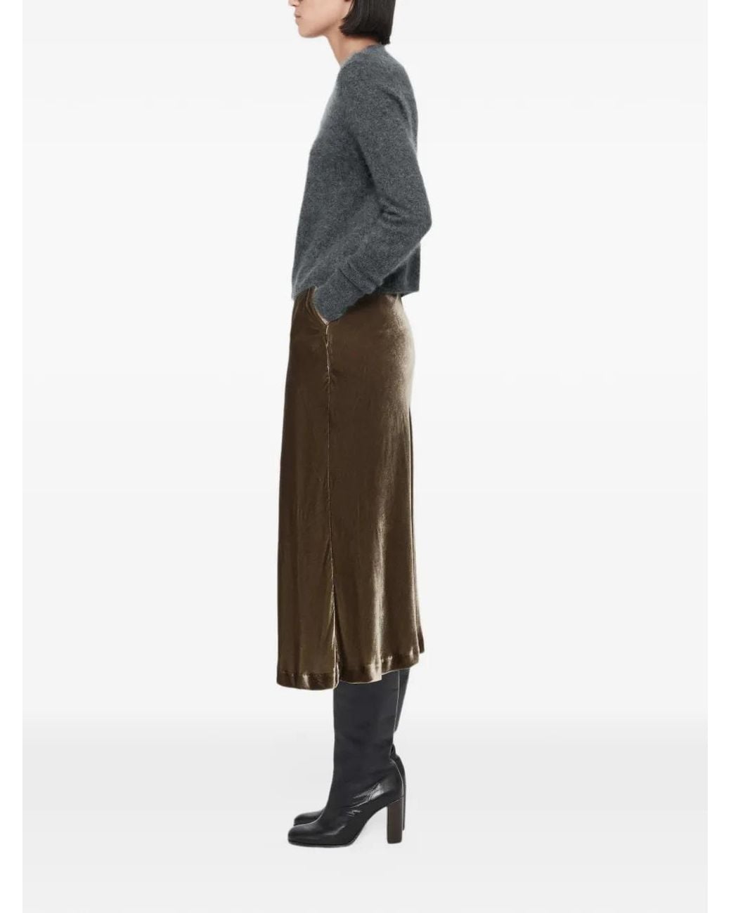 AllSaints Gray Ada Cashmere Button-Down Cardigan