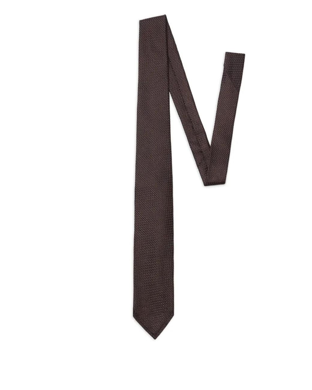 DSquared² White Textured-Jacquard Tie for men