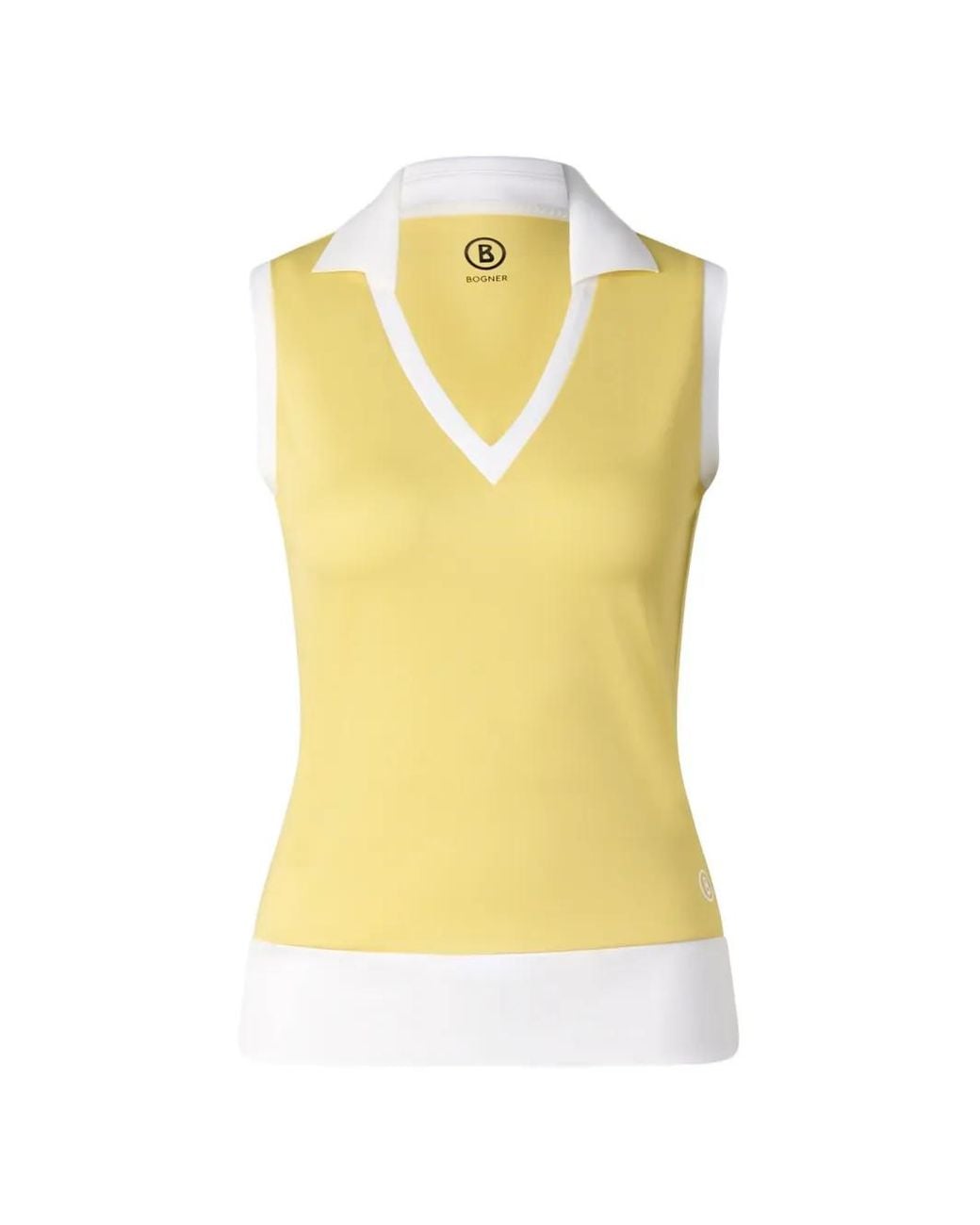 Bogner Yellow Alysha V-Neck Tank Top