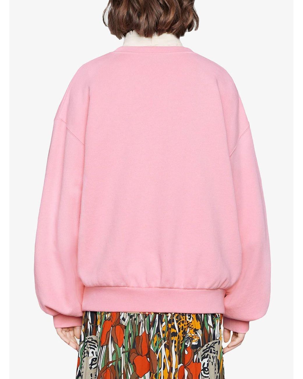 Pink gucci tennis sweater hotsell