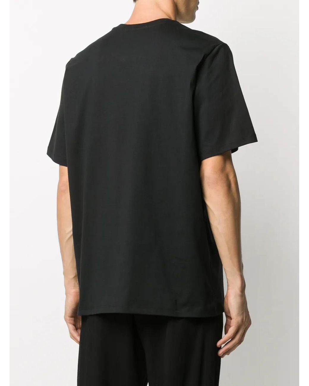 Camiseta Con Logo Estampado MSGM de hombre de color Black