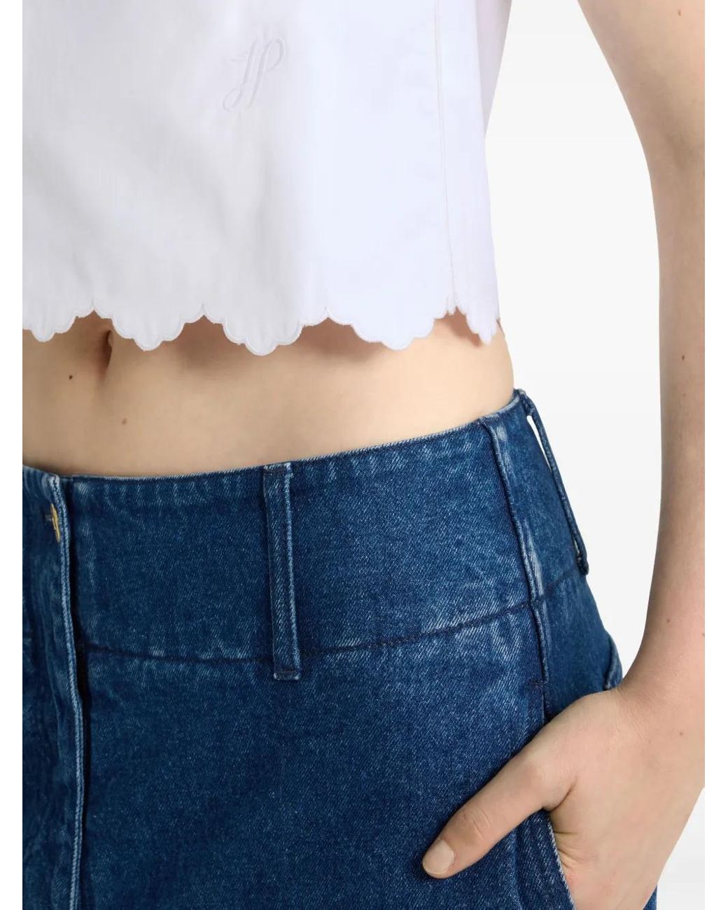 Patou Blue Wide-Leg Jeans