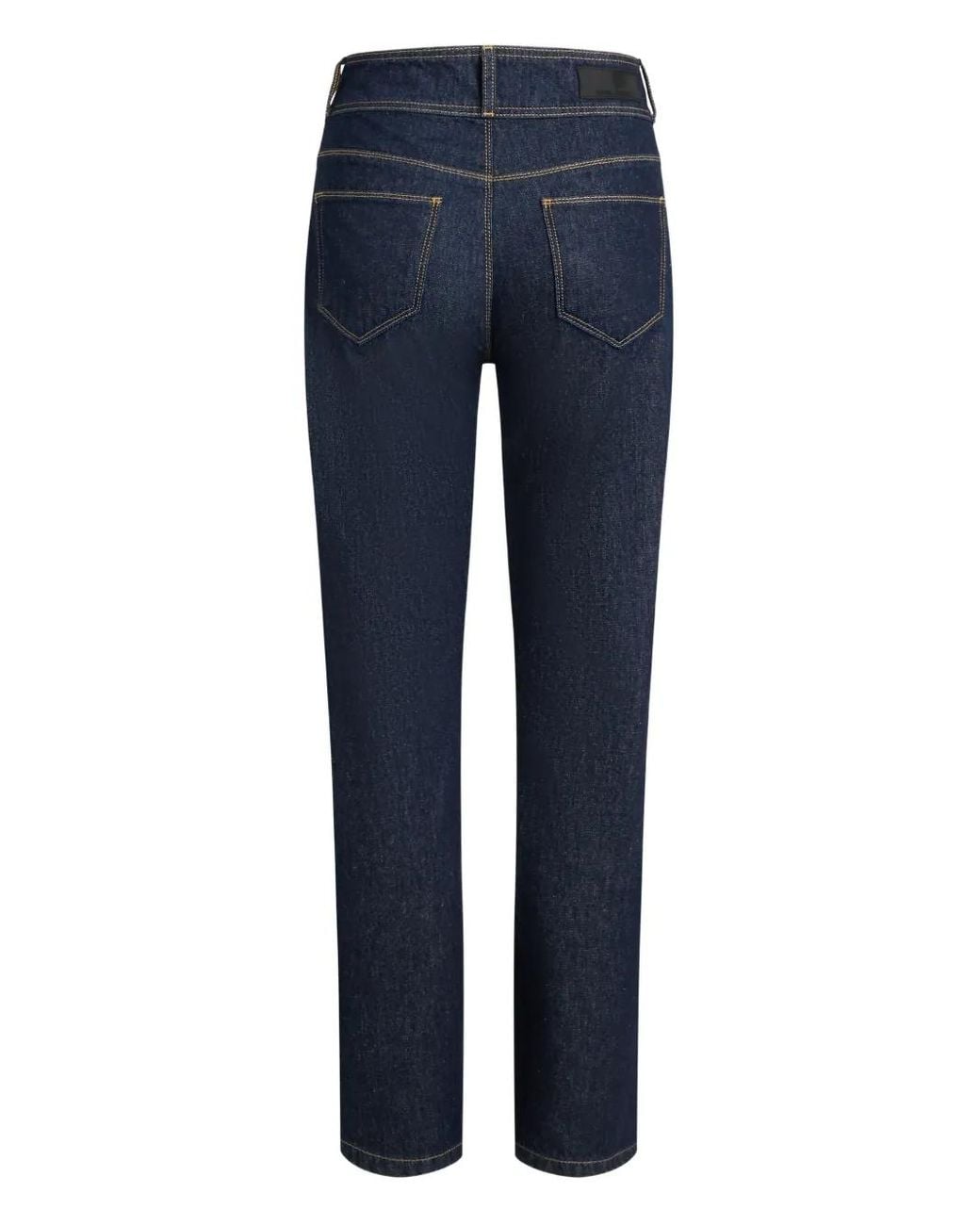 Karl Lagerfeld Blue Double-Button Patch-Pocket Jeans