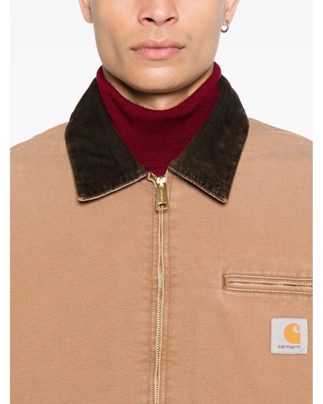 Carhartt Natural Og Detroit Corduroy-Collar Jacket for men