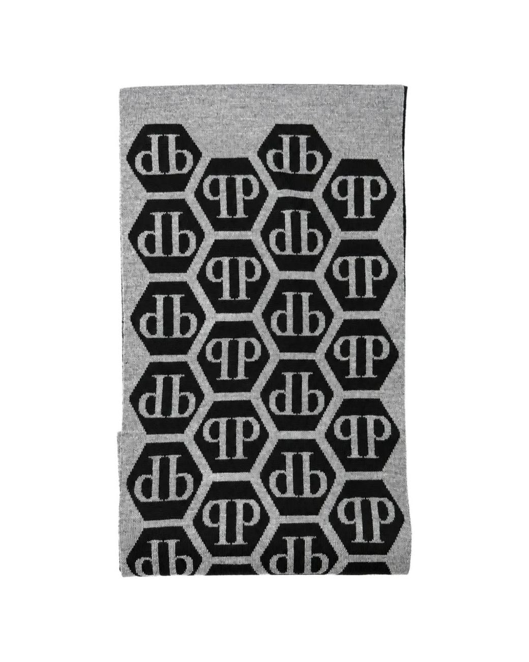 Philipp Plein Schal Mit Logo-Print in Black für Herren
