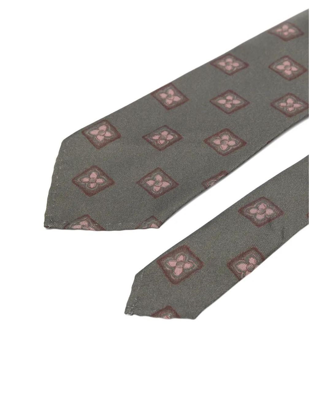 Lardini White Patterned Tie for men
