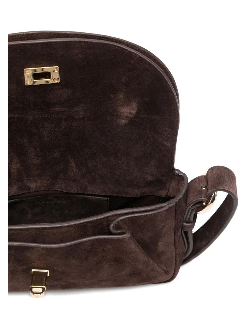 Sandro Black Embellishment Flap Shoulder Bag