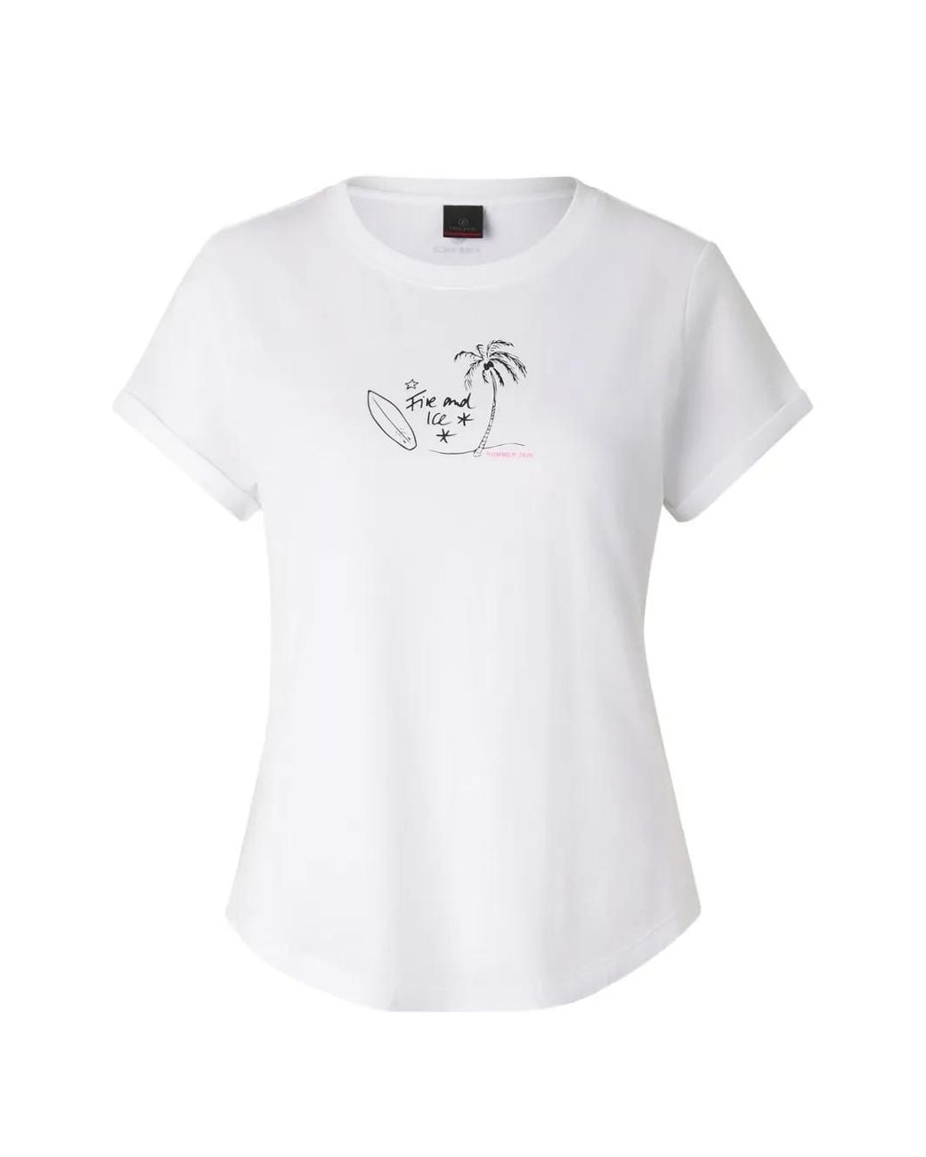 Bogner Fire + Ice White Debra Graphic-Print T-Shirt