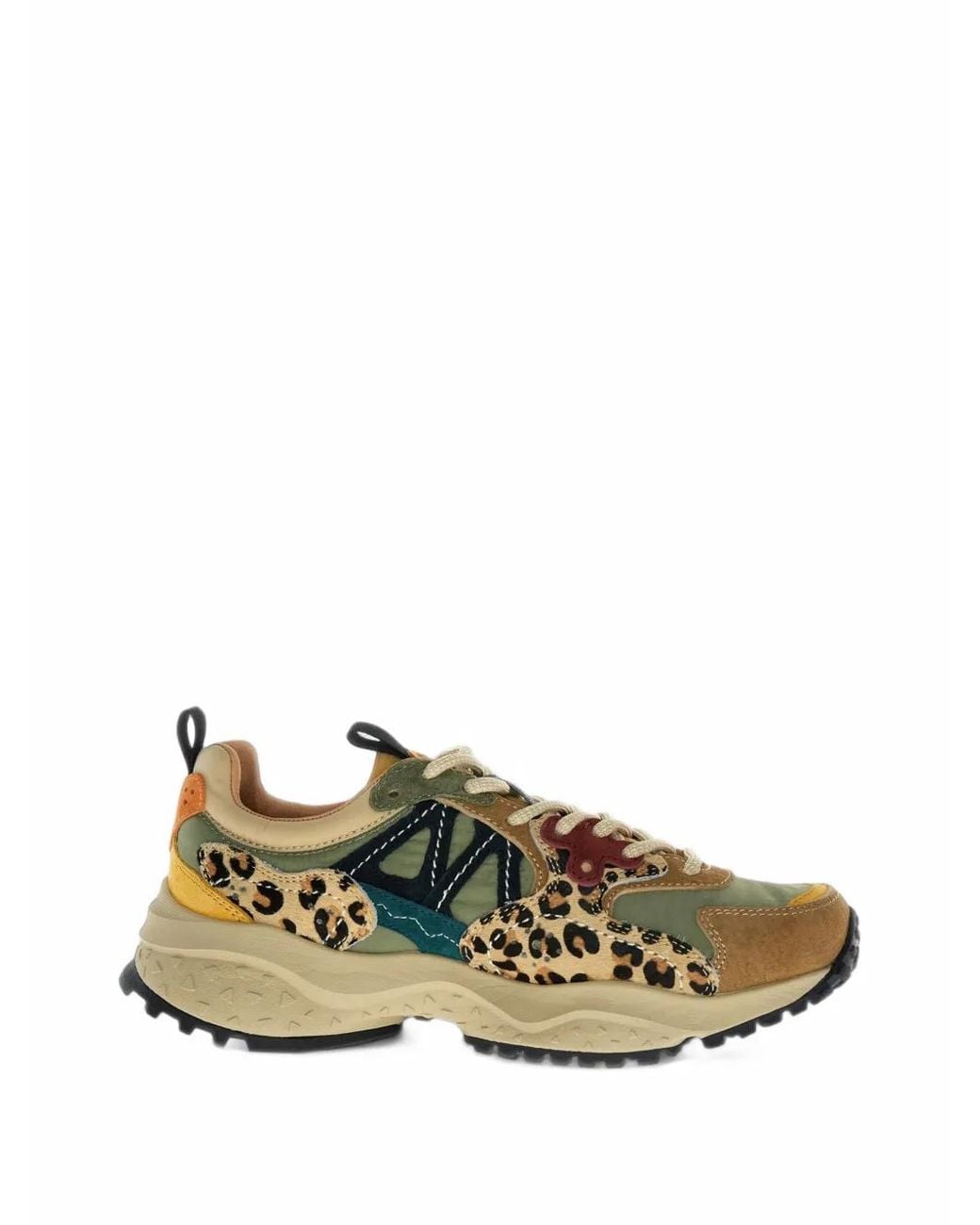Flower Mountain Metallic Solin Leopard-Print Sneakers