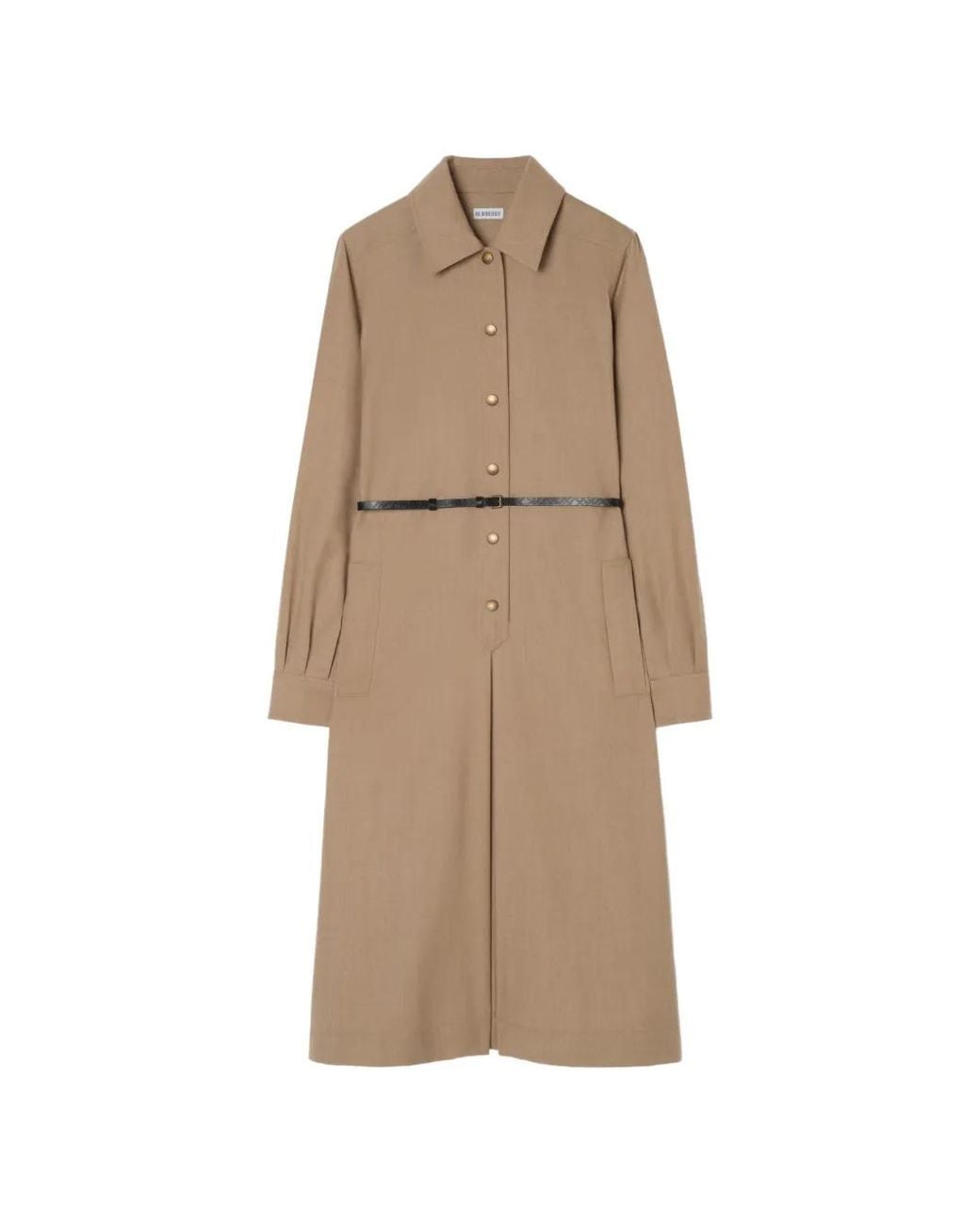 Burberry Natural Wool Shirt Dress