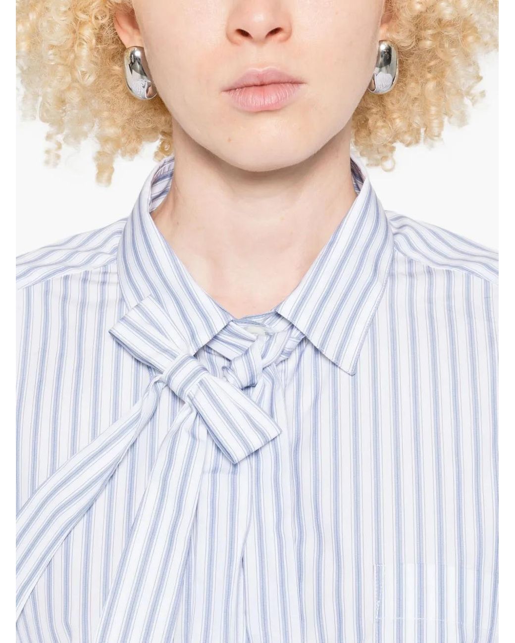 Camicia A Righe di Prada in White