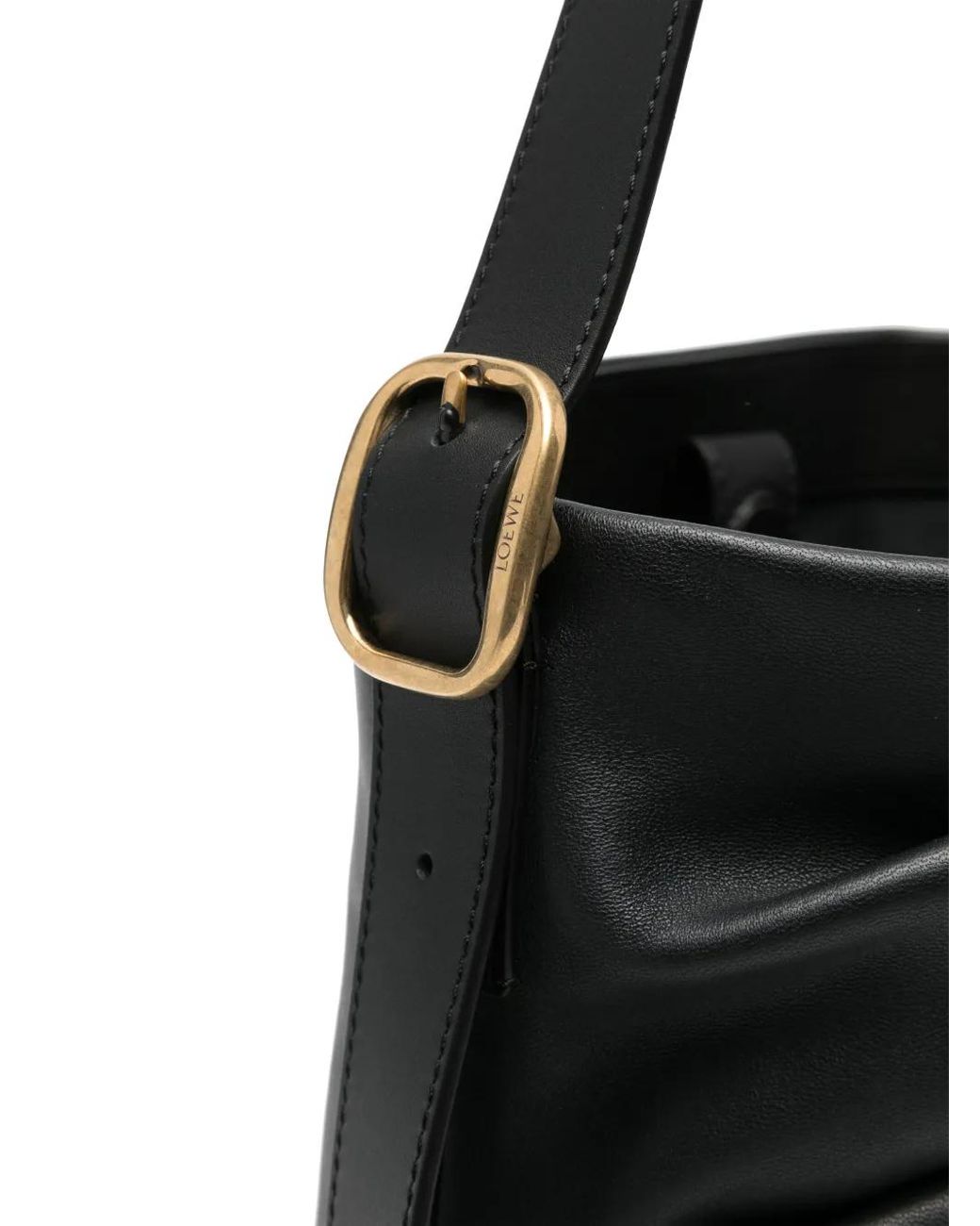 Loewe Black Draped Tote