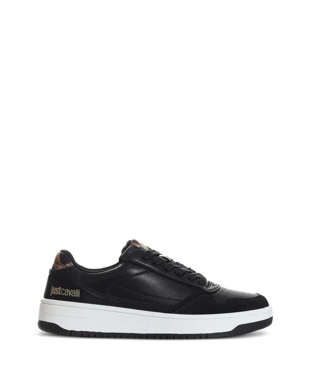 Just Cavalli White Logo-Detail Sneakers