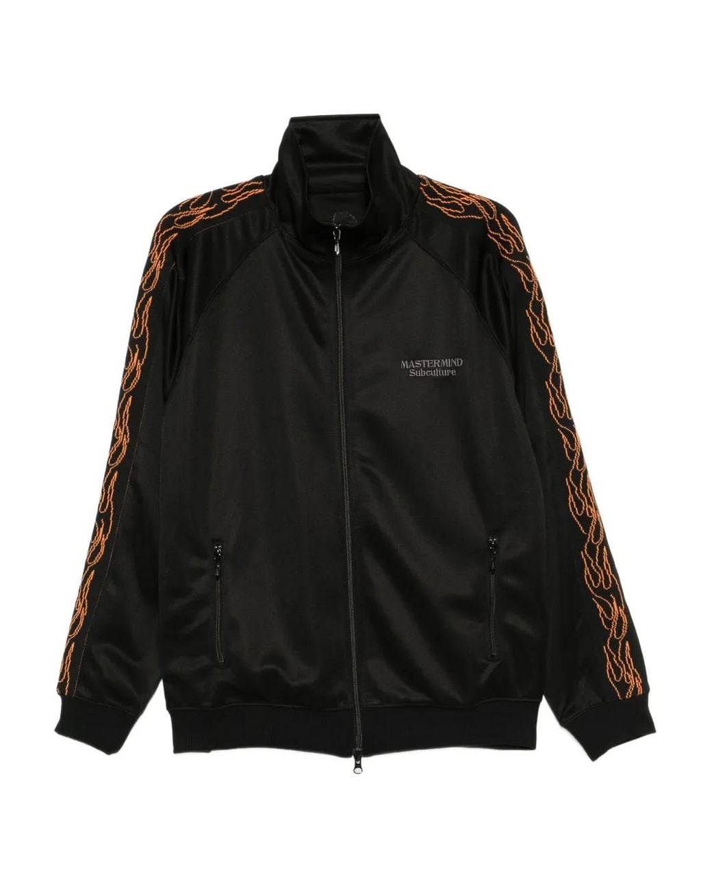 MASTERMIND WORLD Black Flame Skull Jacket for men
