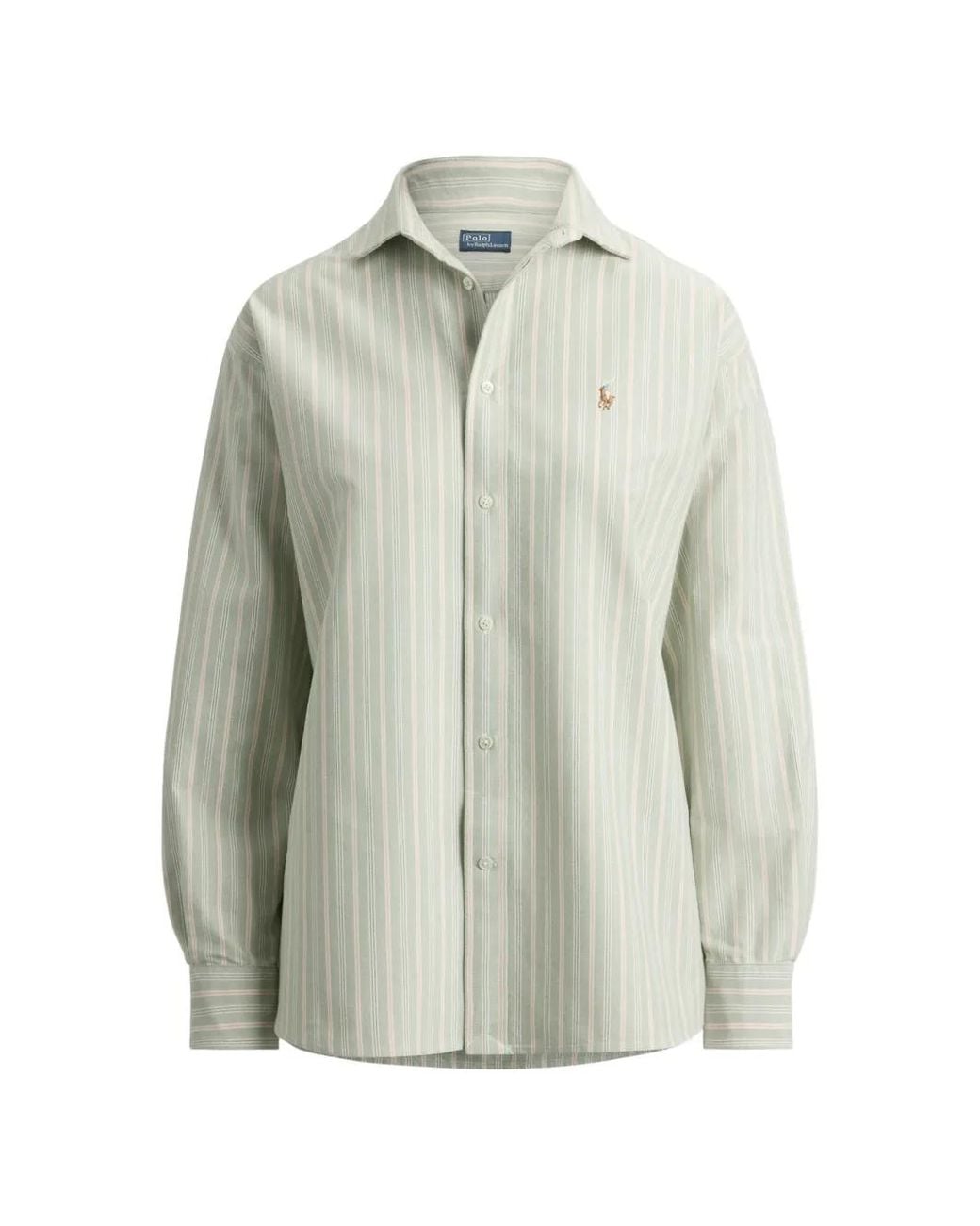 Polo Ralph Lauren White Striped Long-Sleeve Shirt