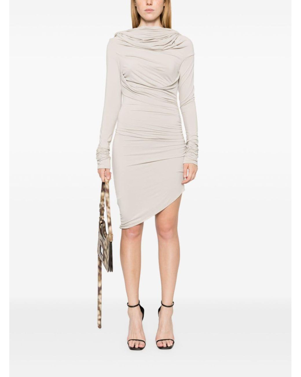 Entire studios Bound Mini Dress in White | Lyst