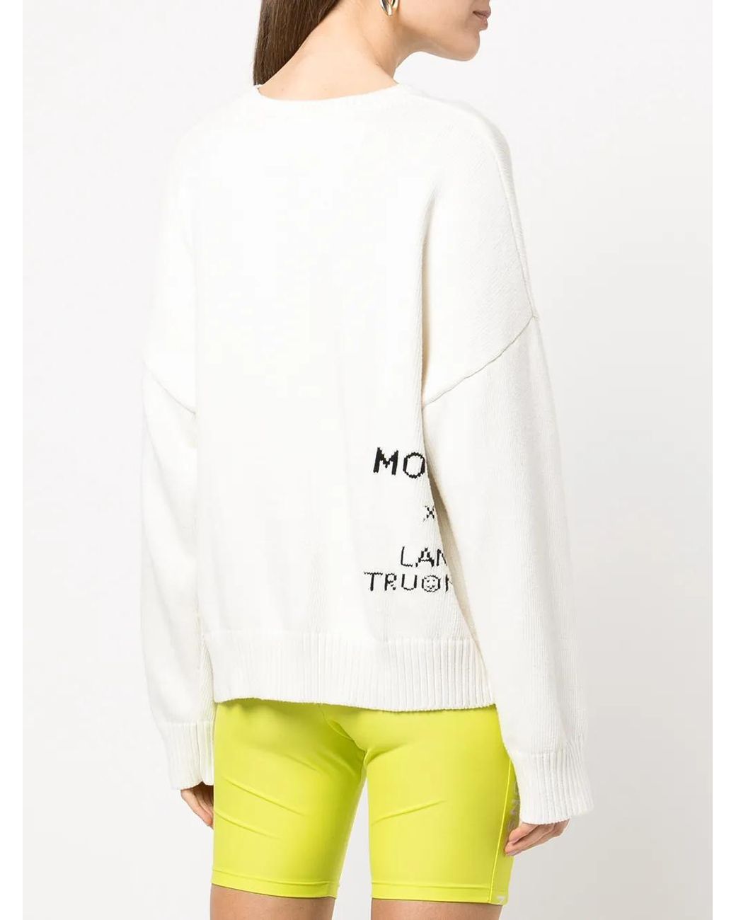 Monse White Avocado Toast Merino-Knit Jumper